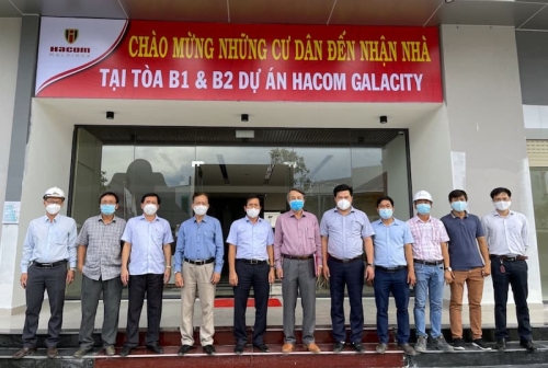 Thường trực HĐND tỉnh Ninh Thuận đến thăm và làm việc tại Dự án Khu nhà ở xã hội Hacom Galacity 